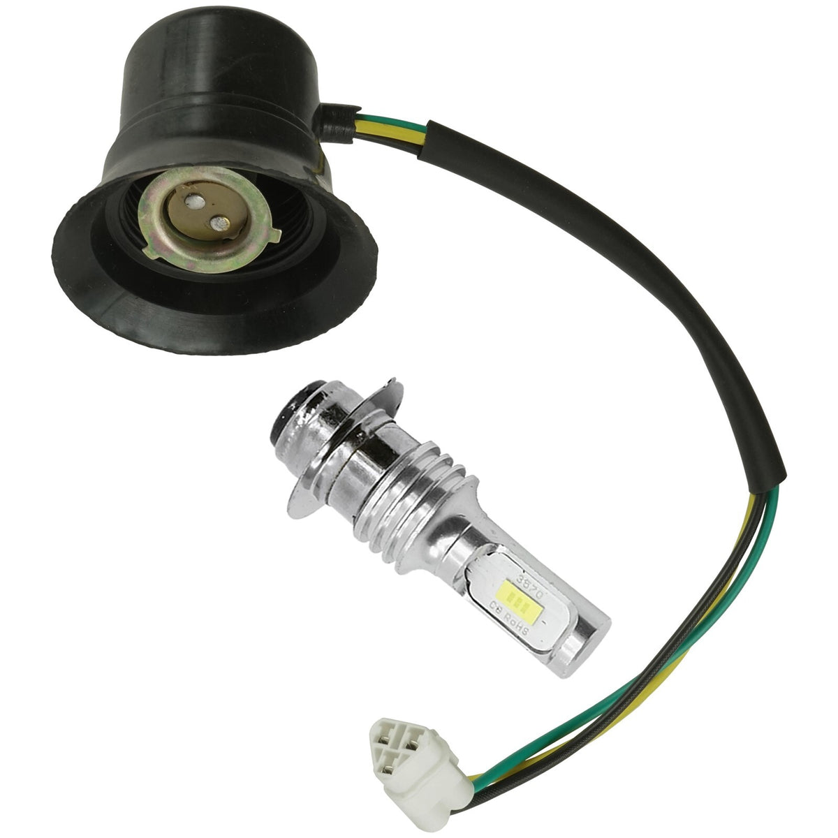 Headlight Socket LED Bulb Replacement for Yamaha Grizzly 350 YFM350G (2008–2014)