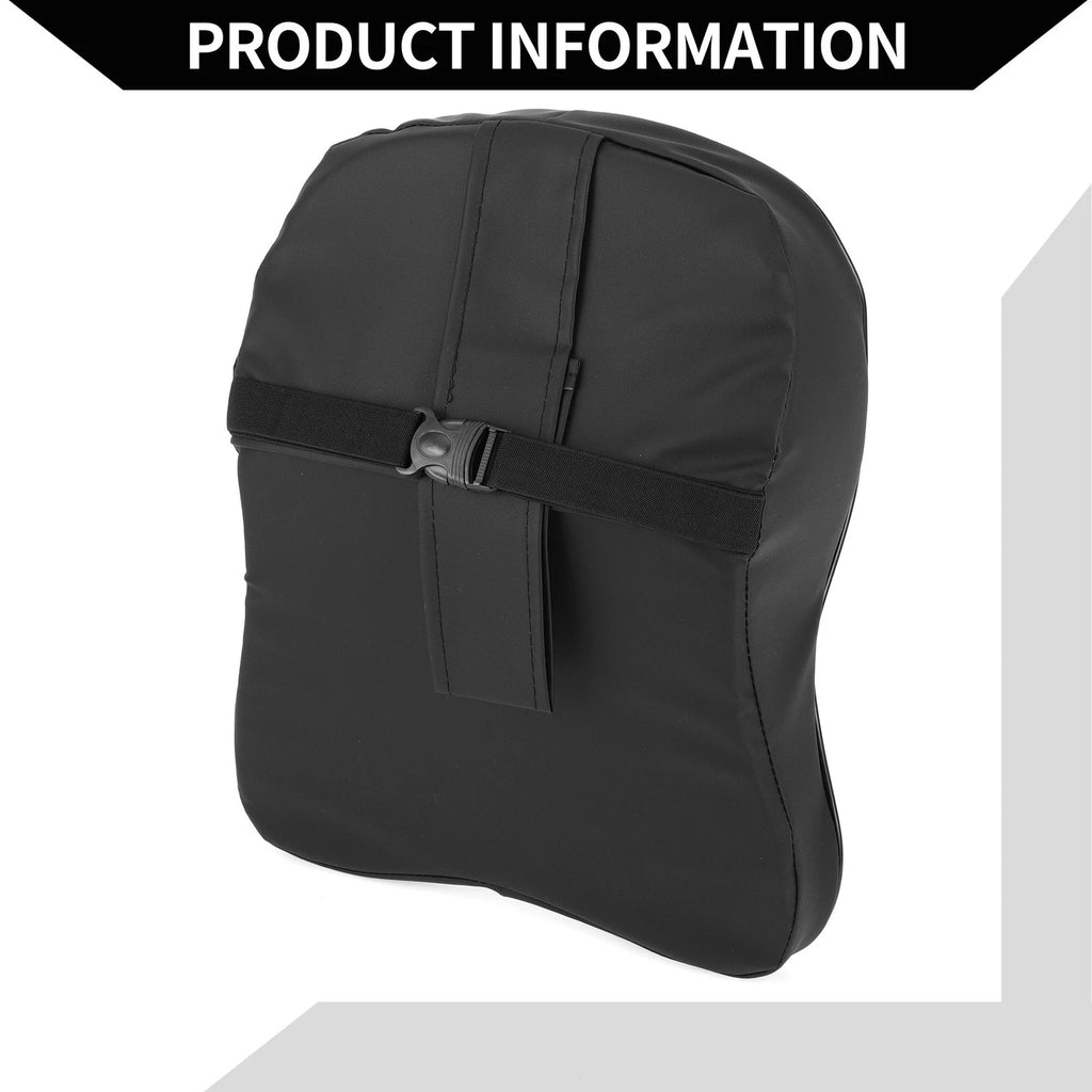 Car Seat Headrest Pillow for Neck Back (Terylene Memory Foam, Black)