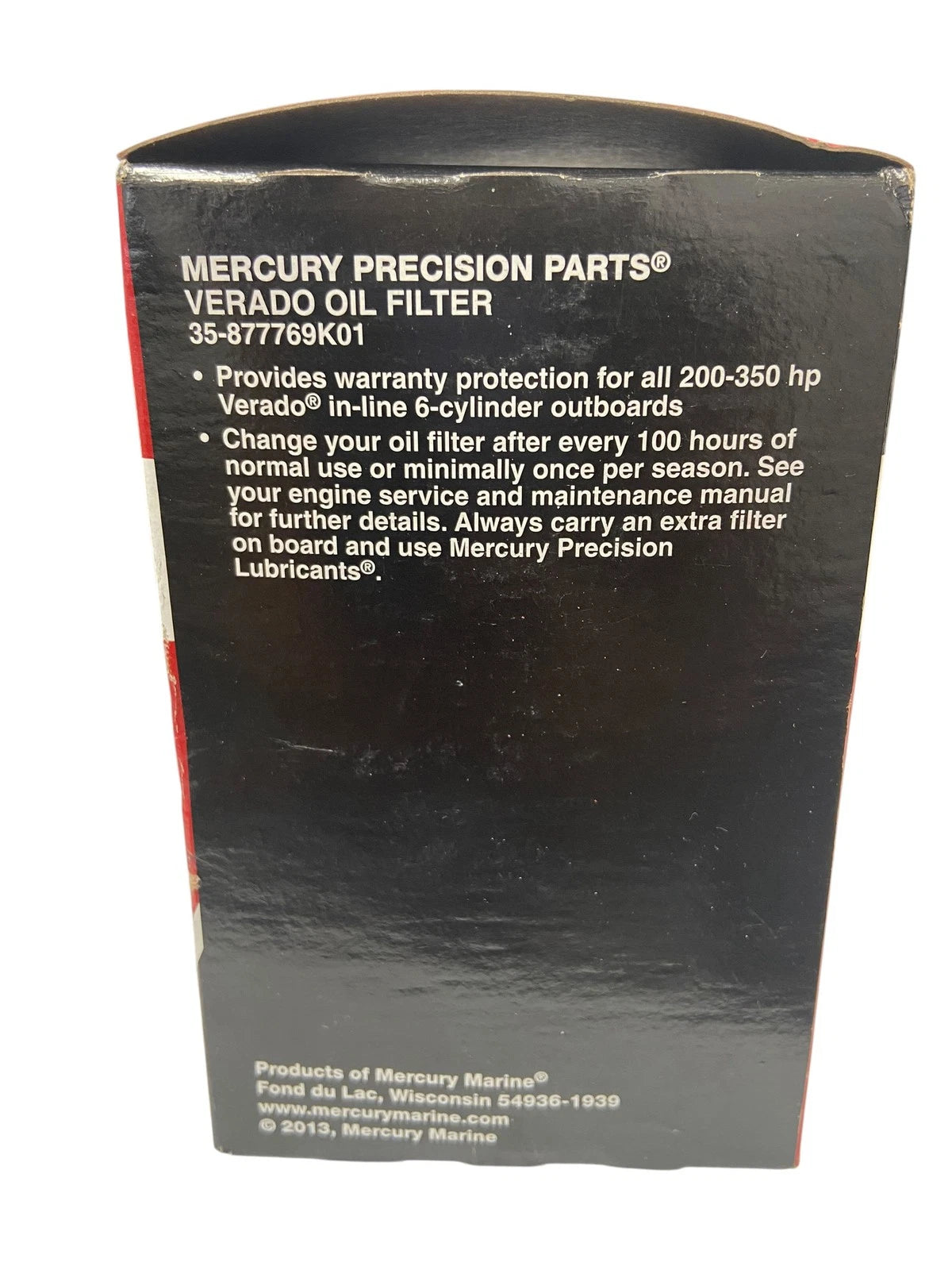 Verado Oil Filter for Mercury 200-235 Hp Outboard (35-877769K01)