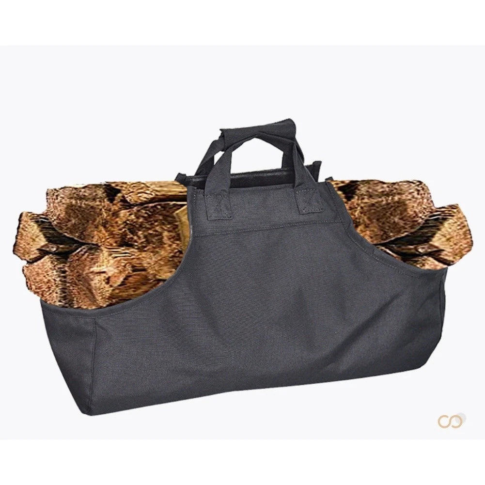 Firewood Carrier Bag for Easy Log Transport and Storage