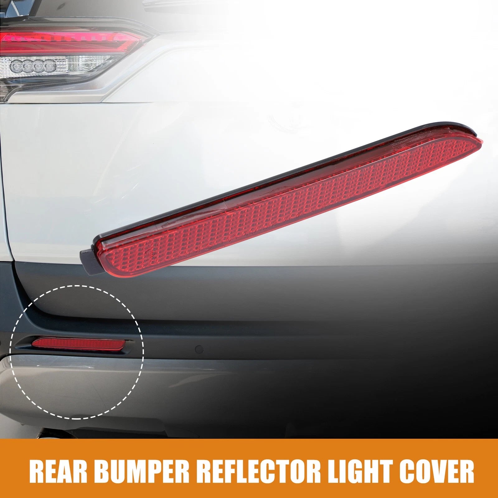 Rear Right Bumper Reflector Light Cover for Toyota RAV4 (2013–2018)