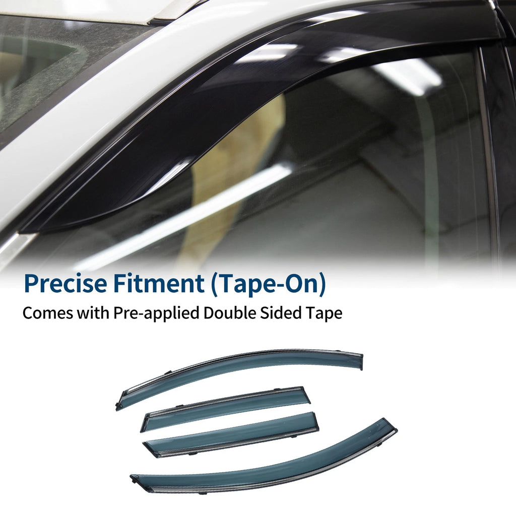Car Window Deflectors Side Vent Visors for Mazda 3 Hatchback (2010–2013)
