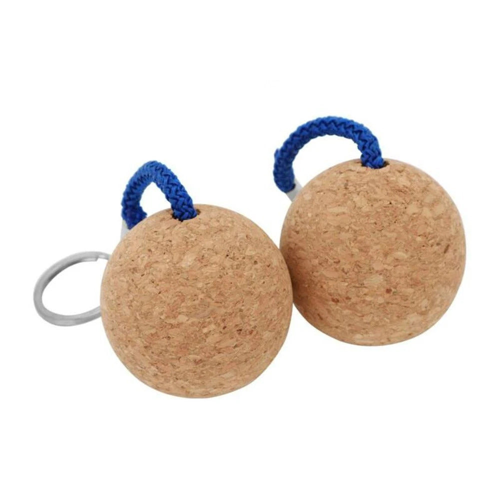 2X Cork Ball Key Ring for Kayak (Floating, 50mm)
