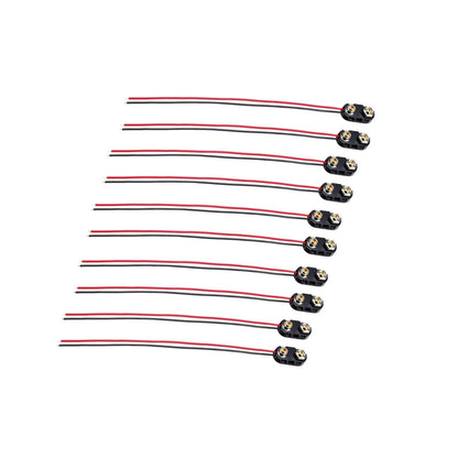 10PCS 9V Battery I-Type Clip Connector for Electronics