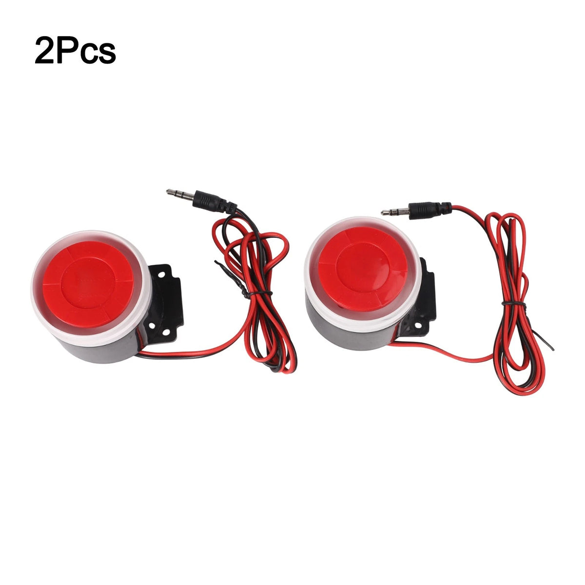 2X 120dB Wired Siren Alarm for Indoor Use Powered by 12V DC