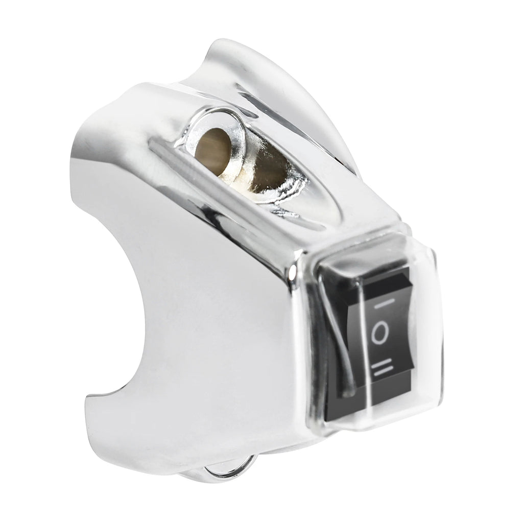 Fog Headlight Horn Switch Button for Harley Road King Glide (Chrome)
