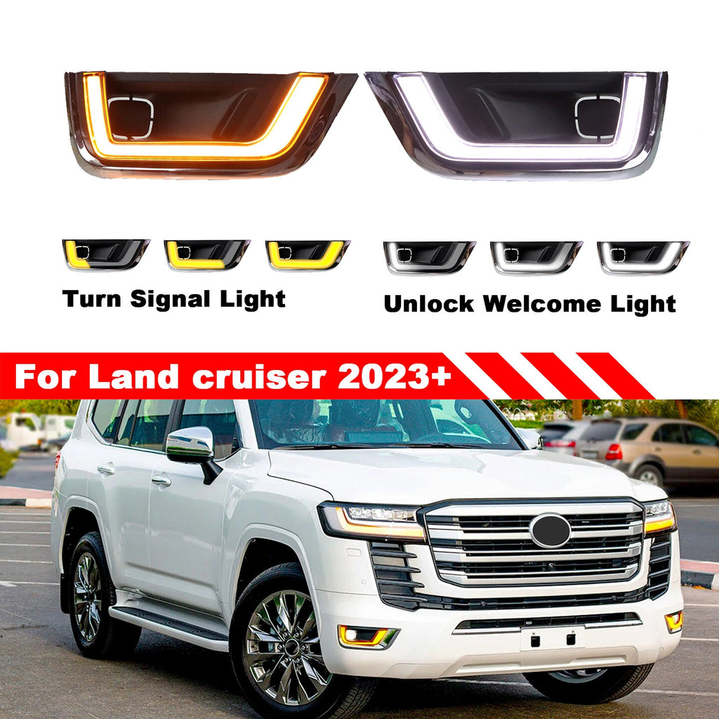 LED DRL Turn Signal Light for Toyota Land Cruiser LC300 (2022–2024)