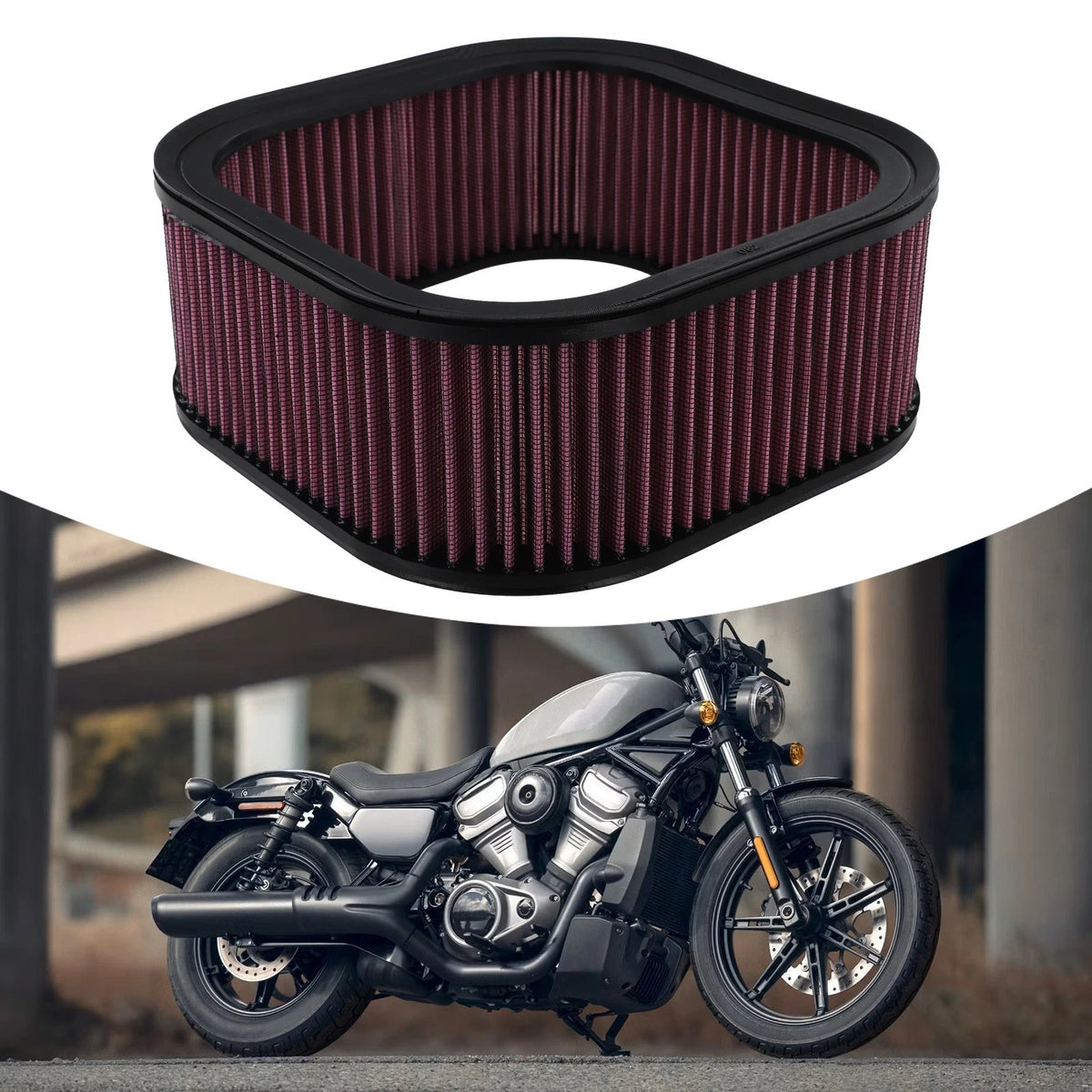 Motorcycle Air Filter for VRSCA, VRSCF, VRSCDX (2002–2017)