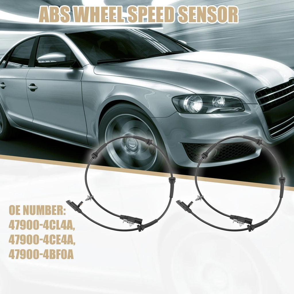 2X ABS Wheel Speed Sensor for Nissan Rogue (2015–2017) 47900-4CL4A