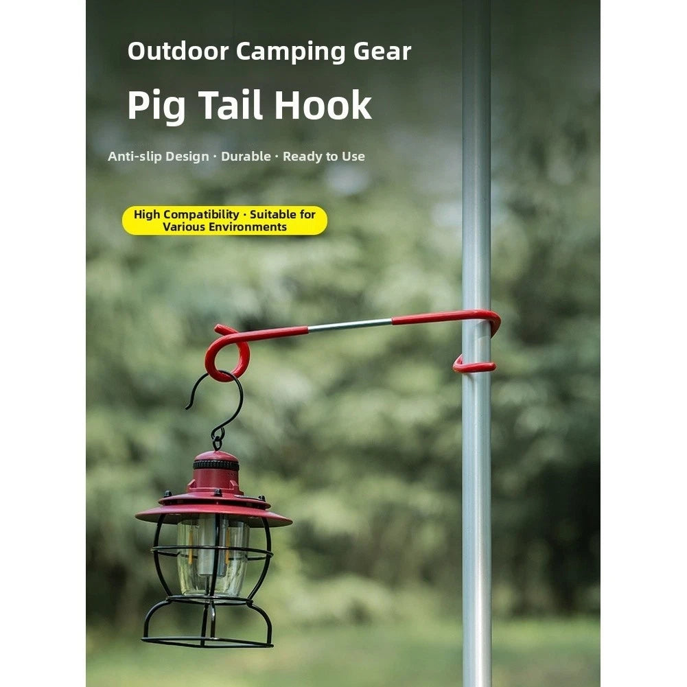 Heavy Load Spiral Hook for Outdoor Lanterns - Anti Slip, Easy Setup