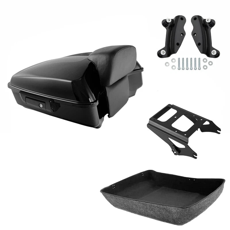 Chopped Trunk Backrest Rack for Harley Street Glide (2009–2013)