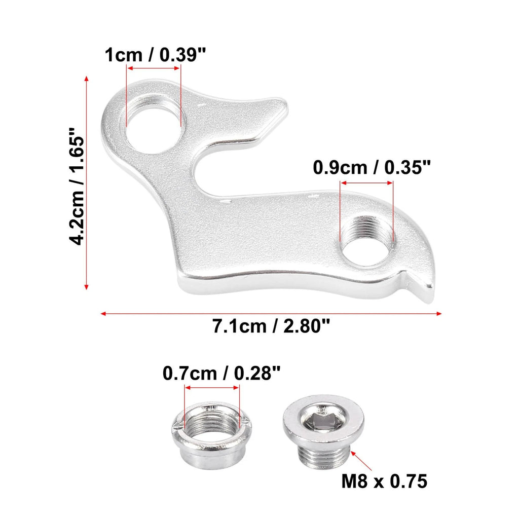 2pcs Rear Derailleur Hanger Extender for Bicycle Gear Tail Hook