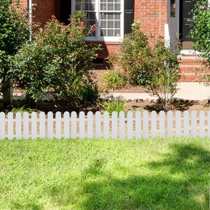 Plastic Garden Fence Edging for Flowerbeds and Lawns