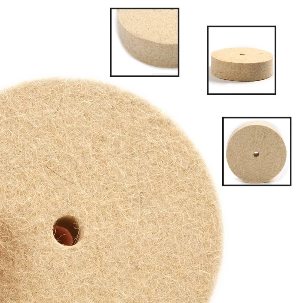 3" Wool Felt Polishing Wheel for Professional Use