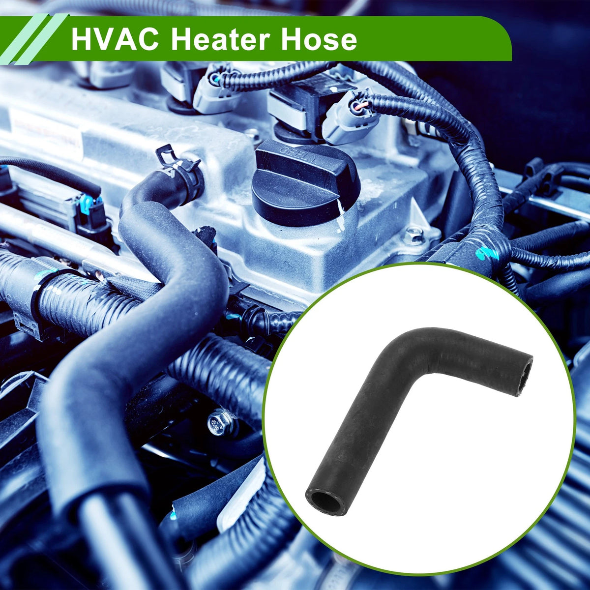 HVAC Heater Hose Replacement for Toyota Camry 2.2L (1992–1996) Rubber