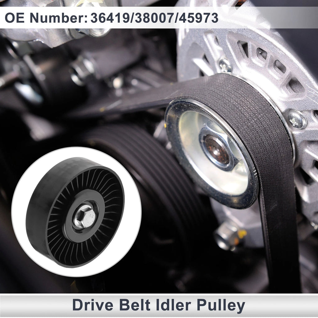 Serpentine Belt Idler Pulley Replacement for Chevrolet C1500 (1990–1991) Plastic