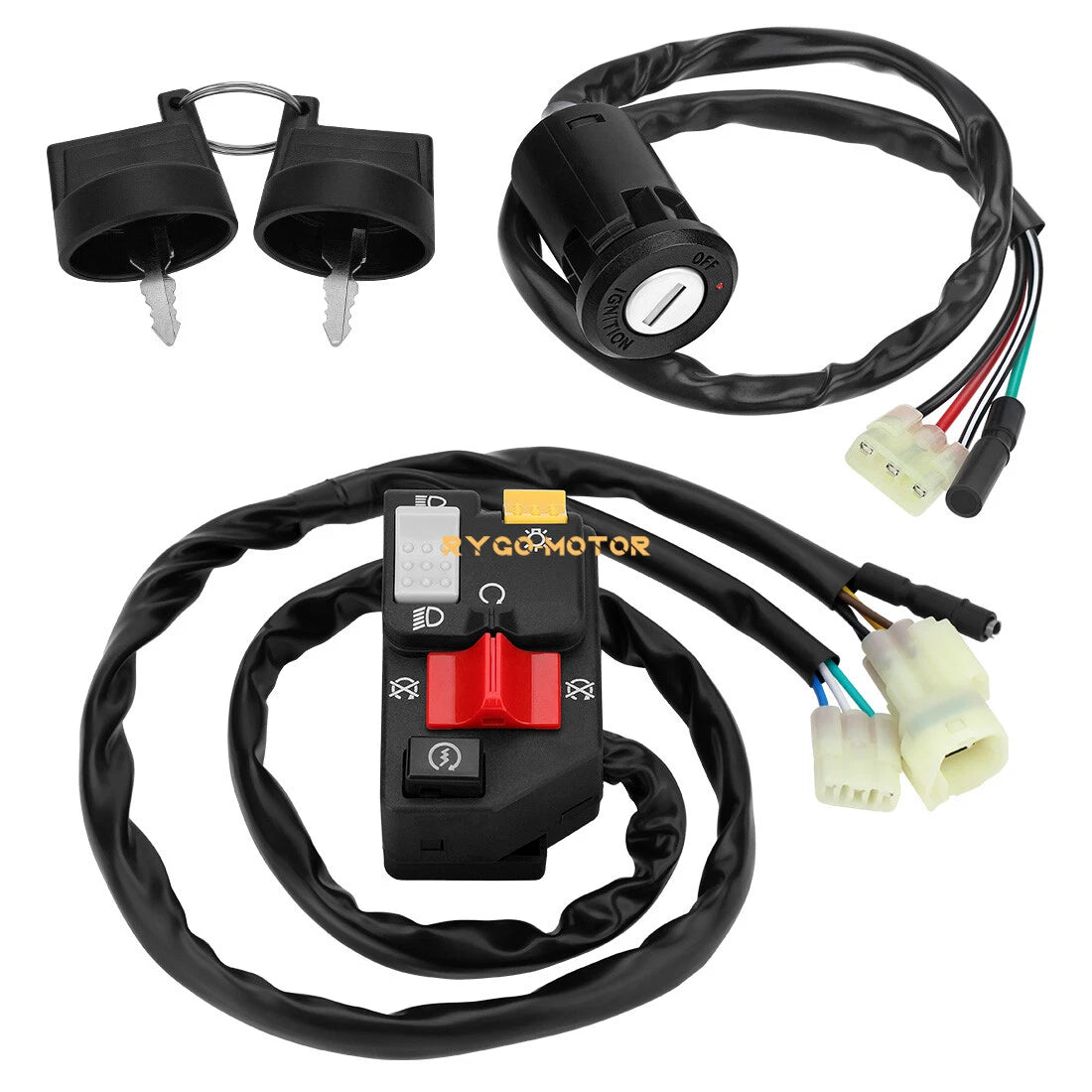 Handlebar & Key Switch for Honda TRX250EX Sportrax 250 (2006–2007)