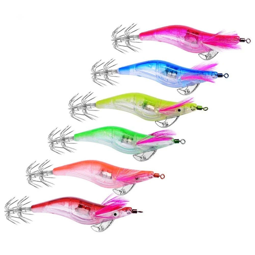 6X Electronic Glow Lure with Light Reflection and Internal Noise Beads