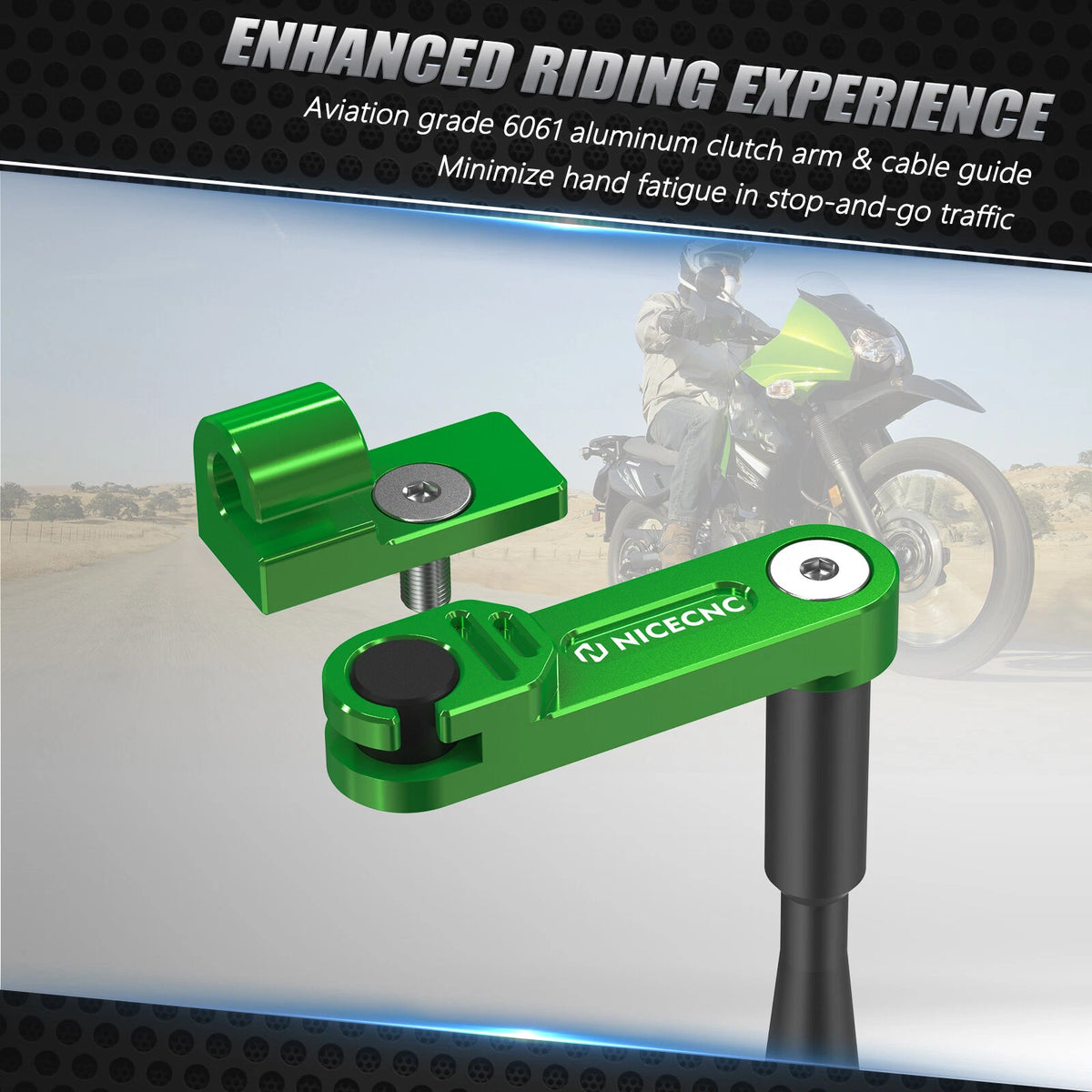 Aluminium Clutch Arm Lever Kit for Kawasaki KLR650 (2011–2018) CNC