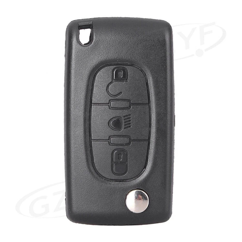 3X Folding Key Shell Case for Citroen C4 C5 C6 C8 Xsara Picasso