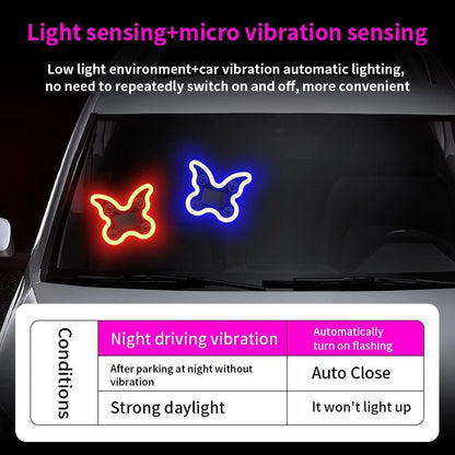 Solar LED Car Light for Night Driving - USB Charging, Suction Cup Mount