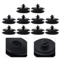 Set of 10 Floor Mat Clips for Universal Vehicles