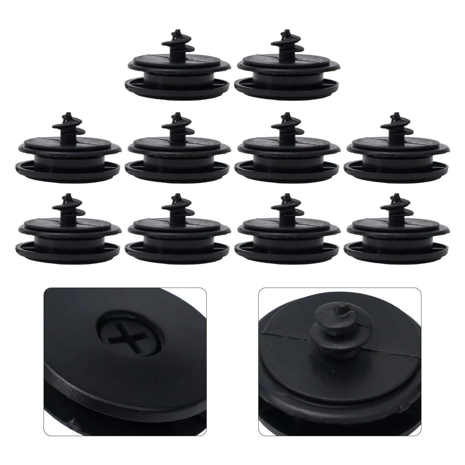 Set of 10 Floor Mat Clips for Universal Vehicles
