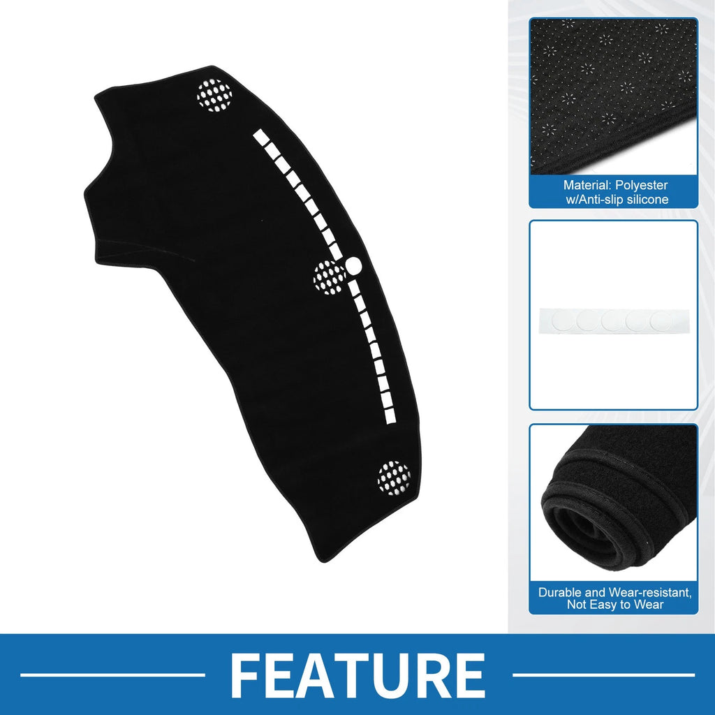 Dashboard Dash Cover Mat for Dodge Challenger Accessories (2015–2024) Black