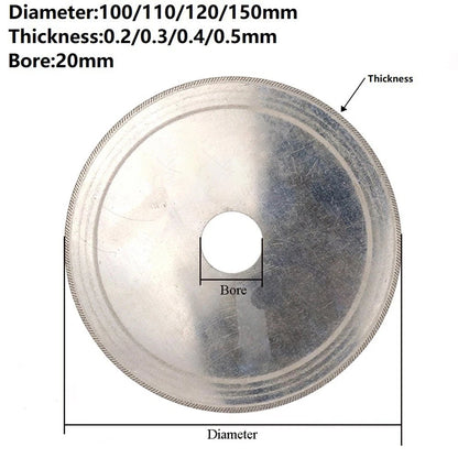 Diamond Saw Blade for Lapidary Stone Arbor Tools (Jewelry Making)