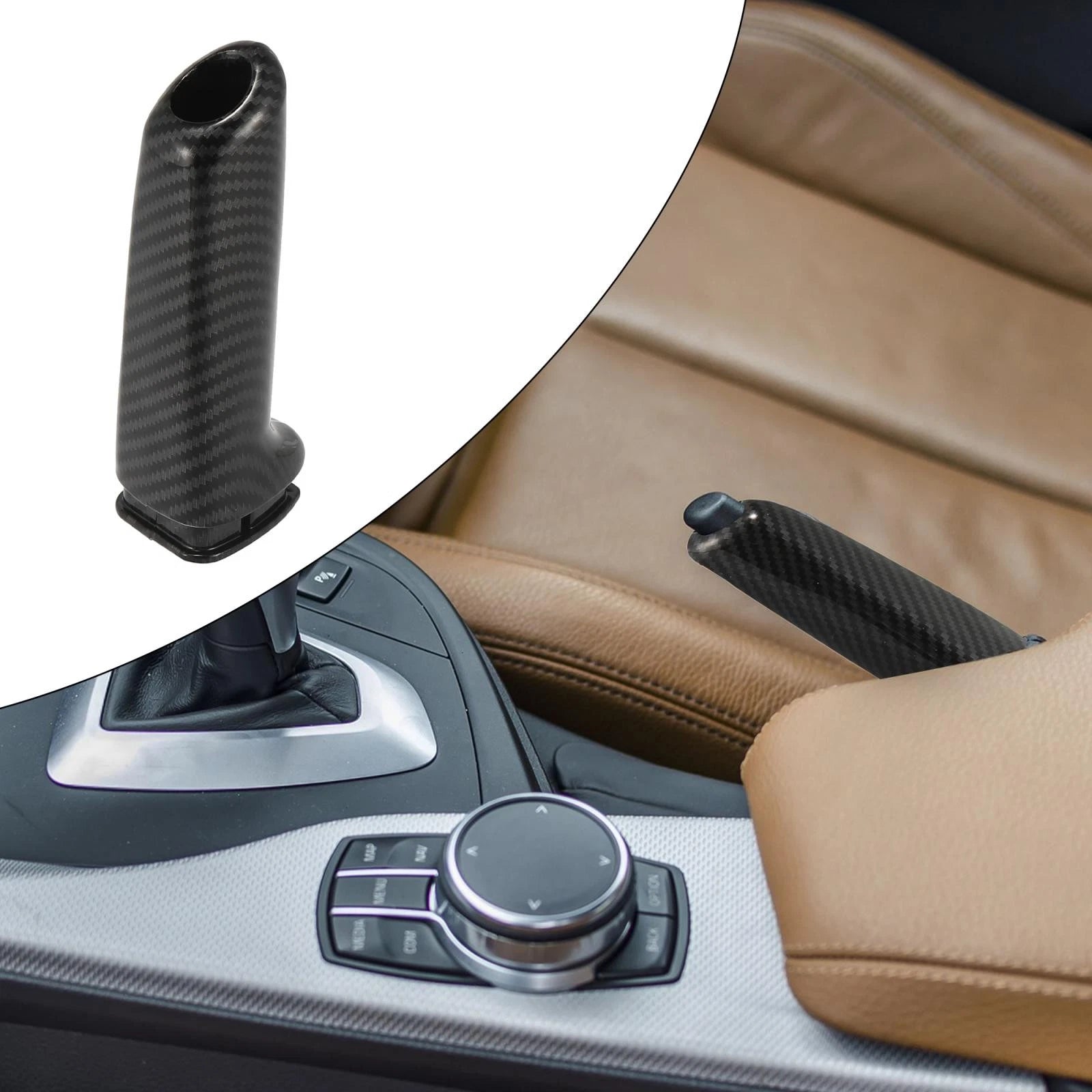 Handbrake Cover Handle Carbon Fiber Pattern for BMW 3 Series (2012–2019)