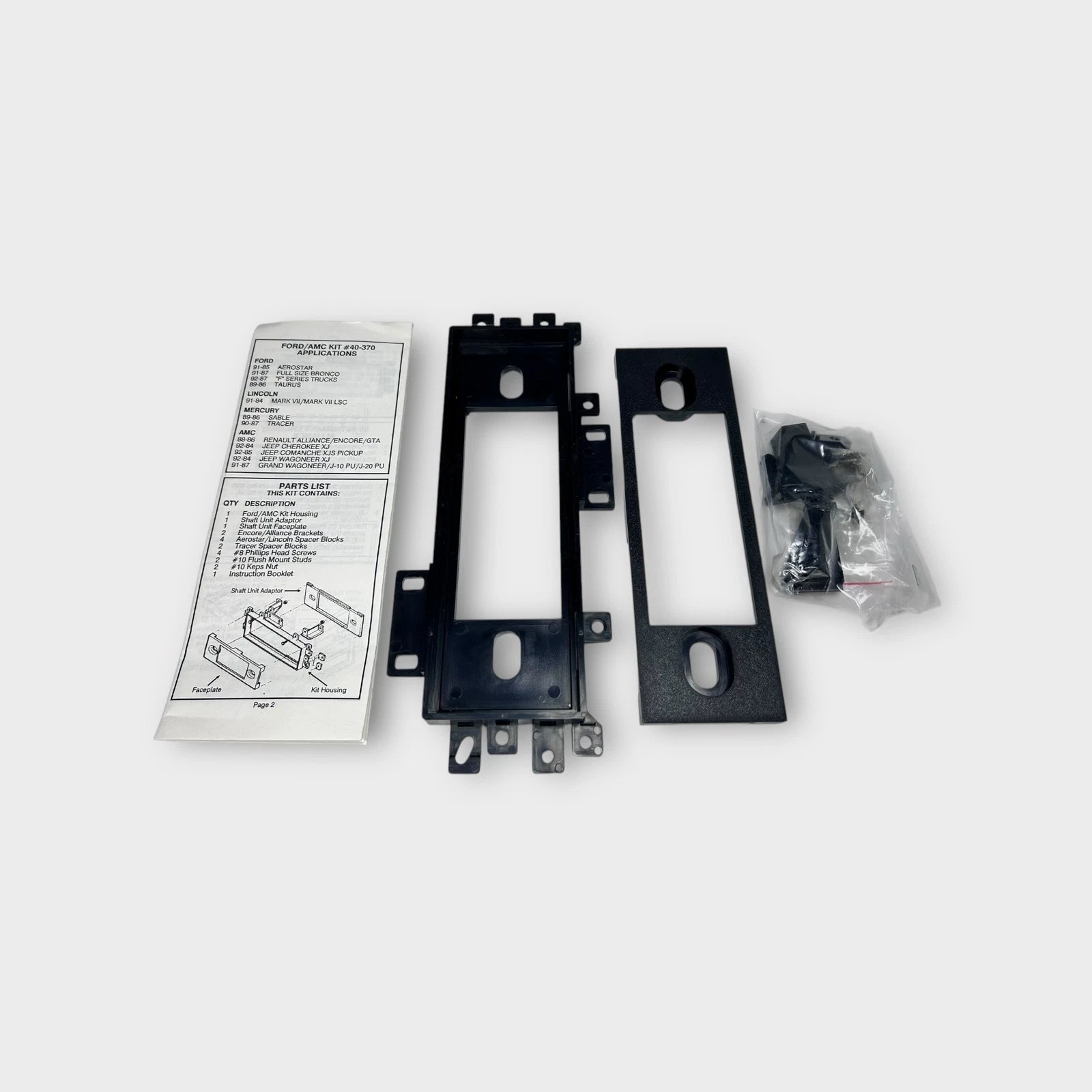 Radio Installation Kit for Ford/AMC Vehicles (1984–1989)