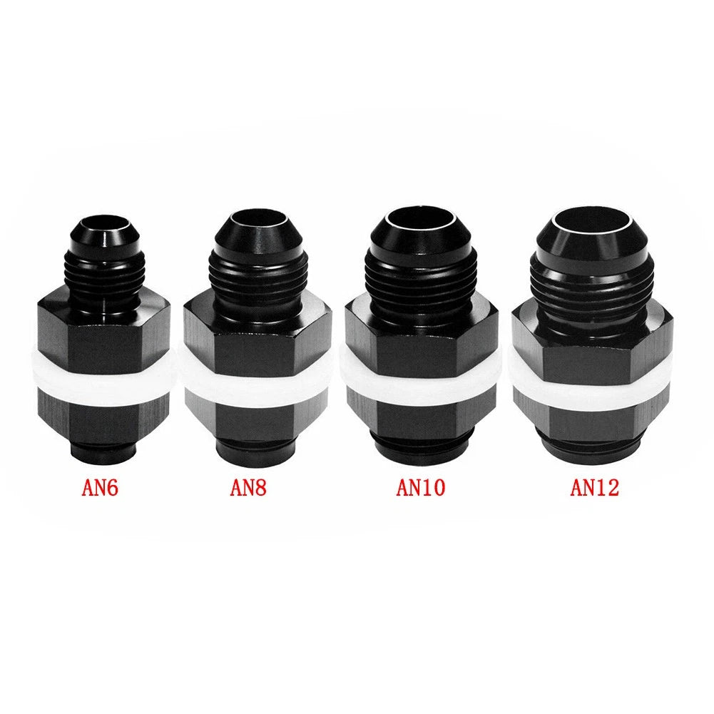 AN6 AN8 AN10 AN12 Flare Fuel Cell Bulkhead Fitting with Washer