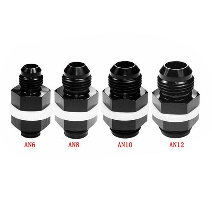 AN6 AN8 AN10 AN12 Flare Fuel Cell Bulkhead Fitting with Washer