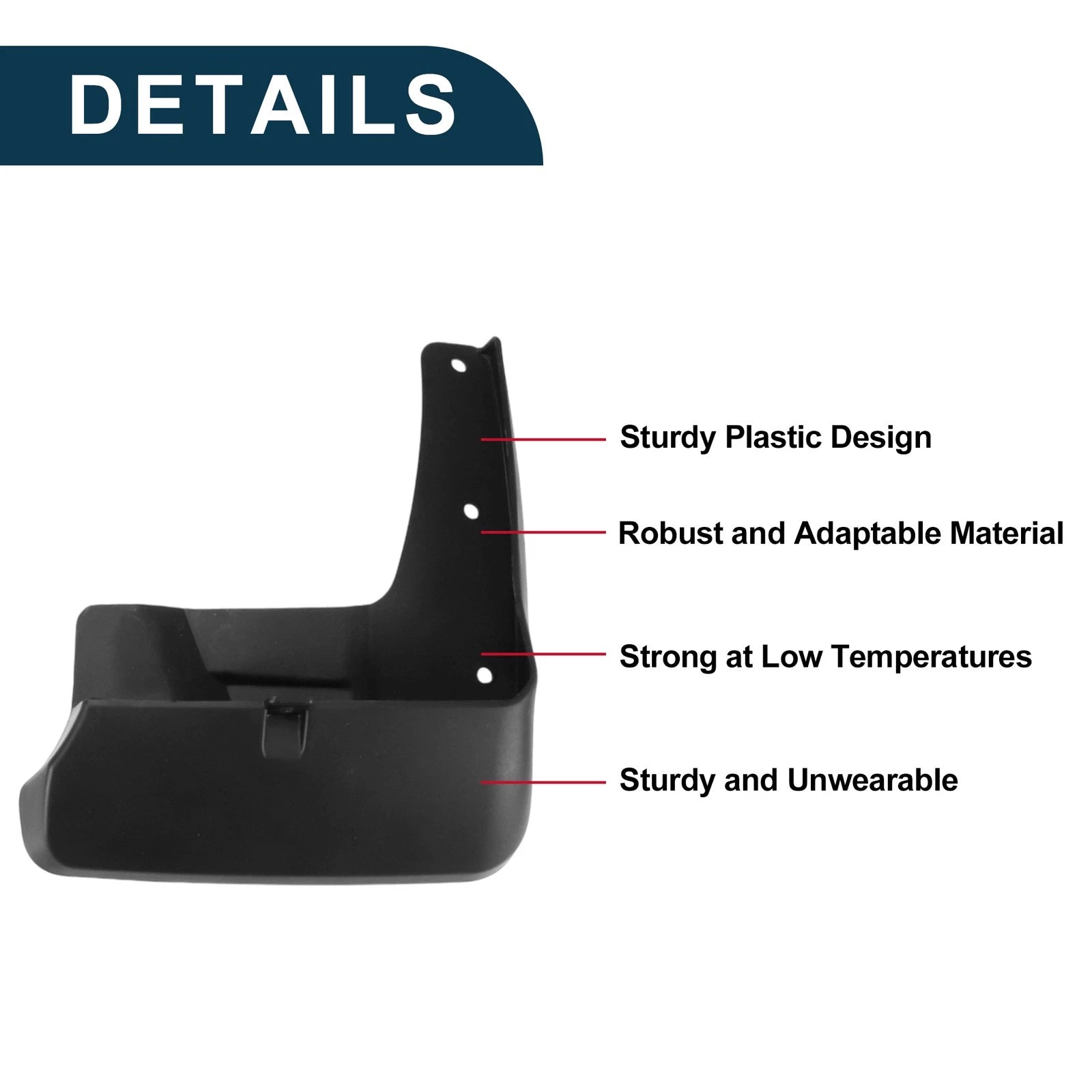 Mud Flaps Splash Guards 1 Set Replacement for Toyota Sienna SE (2016–2019)