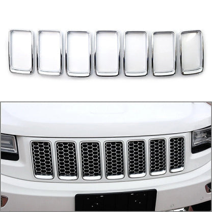 7X Front Grille Trim Cover for Jeep Grand Cherokee Chrome