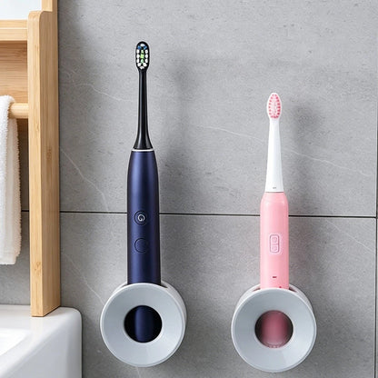 Electric Toothbrush Wall Holder for Bathroom Organizer (No Drill)