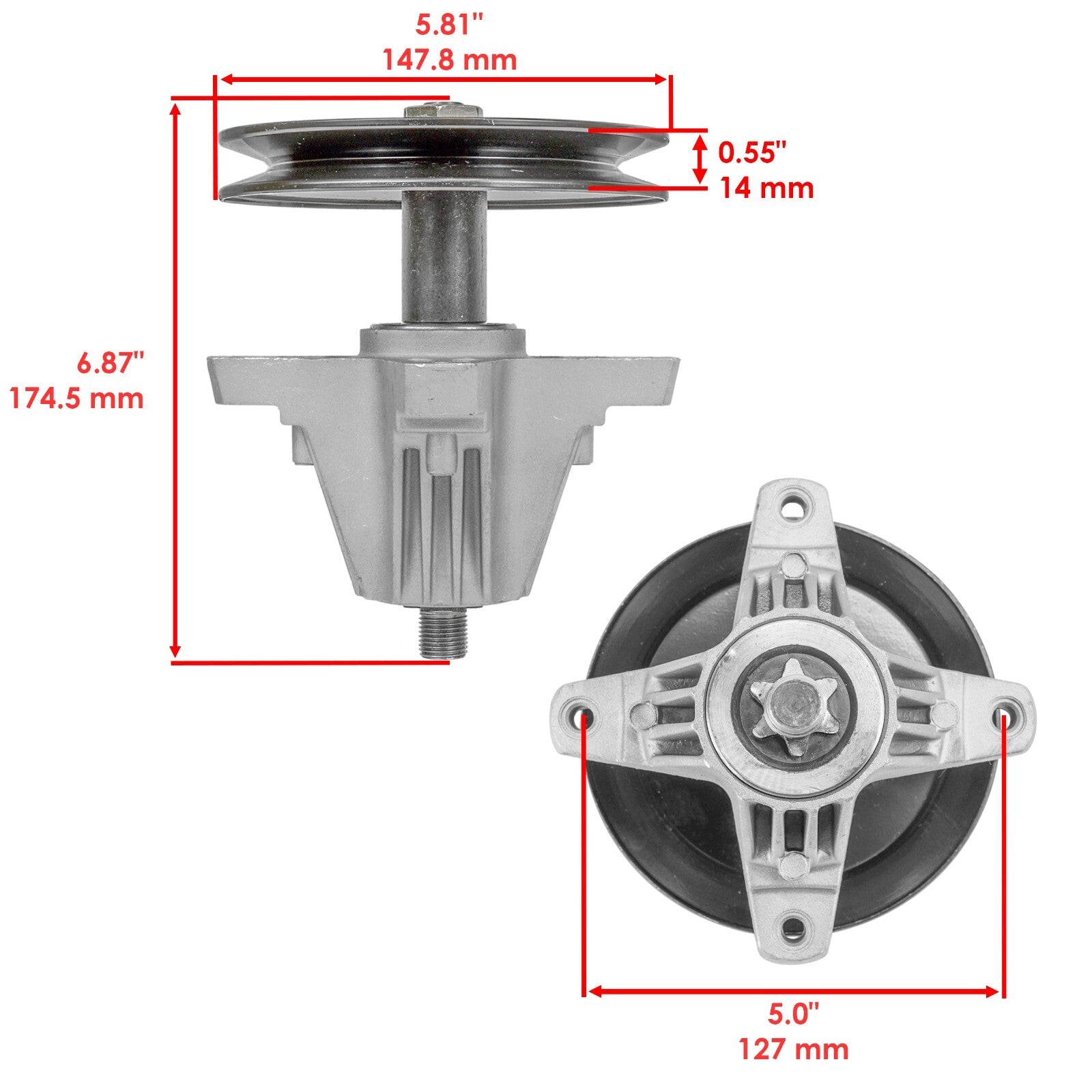 Spindle Assembly Replacement for Troy-Bilt Horse Bronco 42" (2011–2015)
