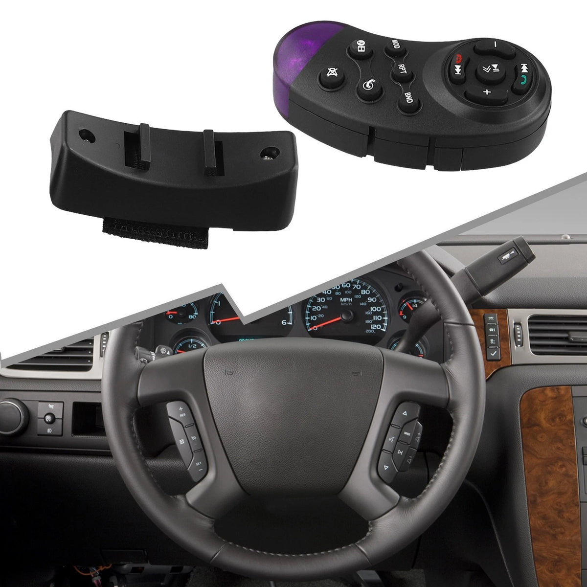 Wireless Steering Wheel Control for Easy Access to Multimedia Functions