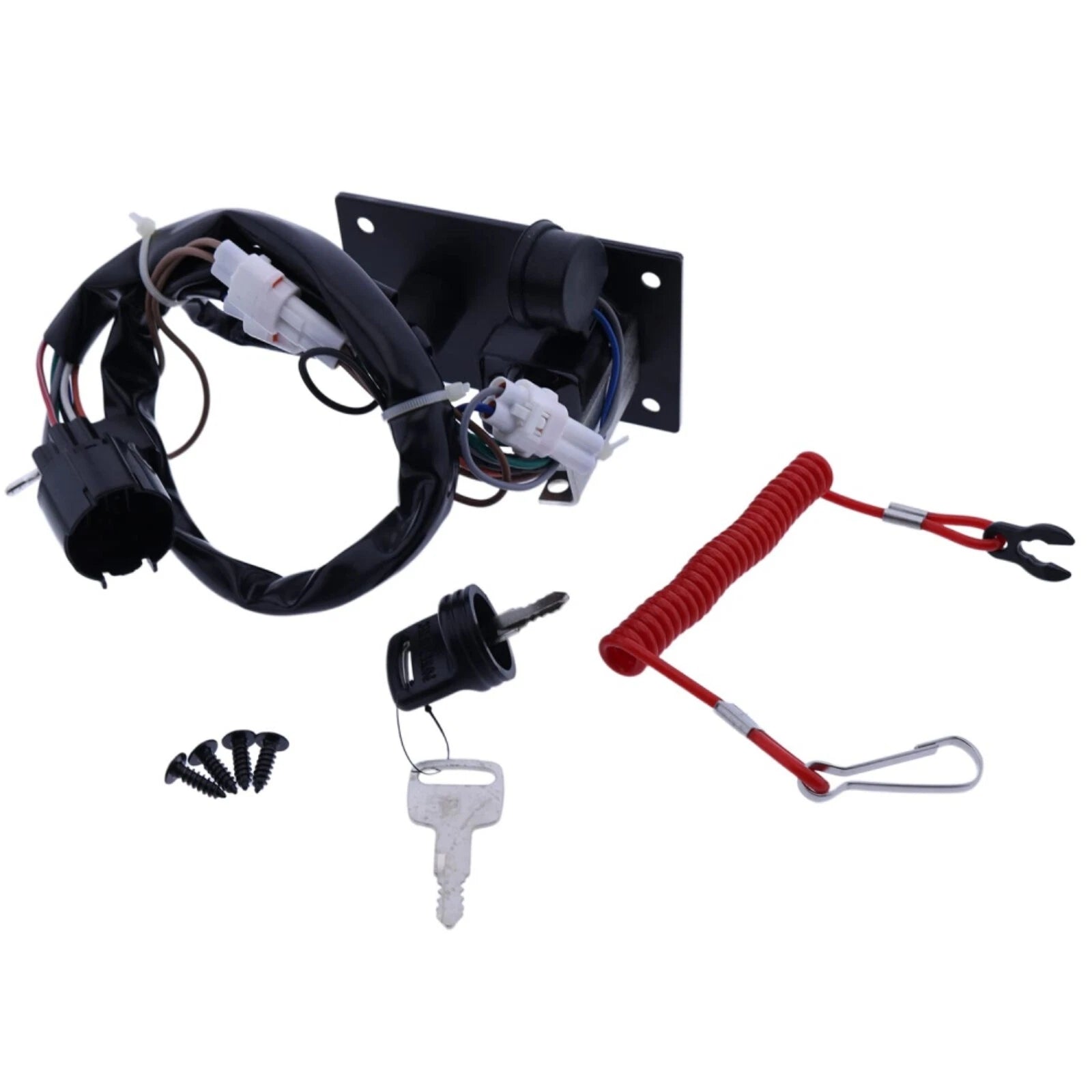 Ignition Key Switch Panel Assembly for Suzuki Outboard (37100-96J24)