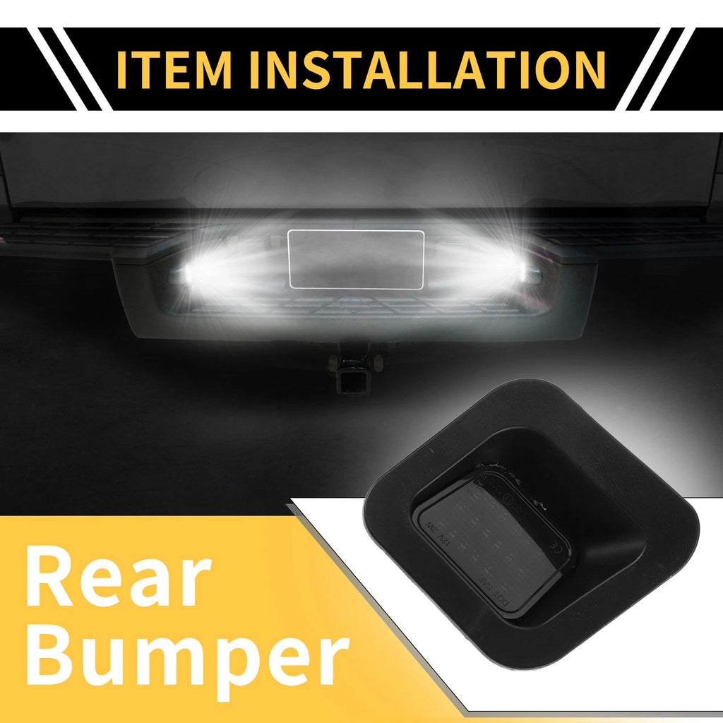 2pcs License Plate Light White Replacement for Dodge Ram 1500 2500 3500