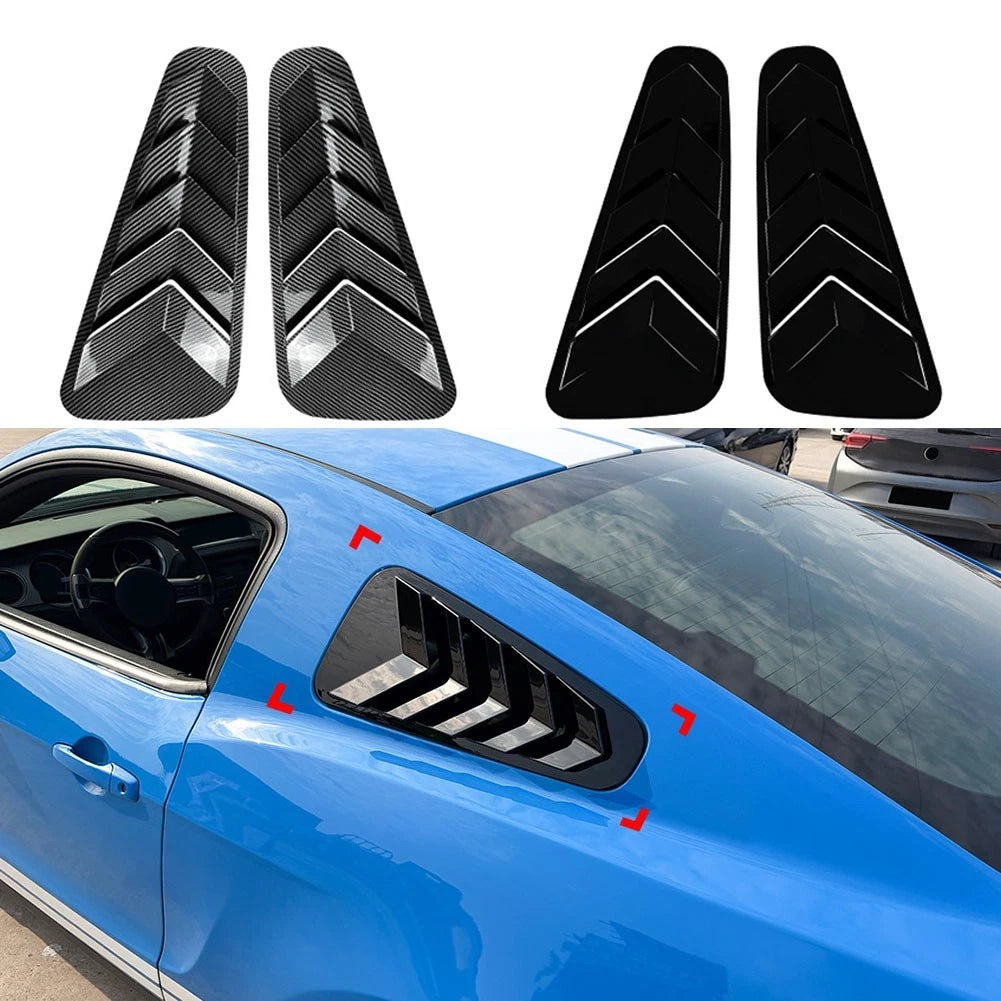 Set of 2 Rear Window Blinds Stickers for Ford Mustang MK5 (2005–2014)