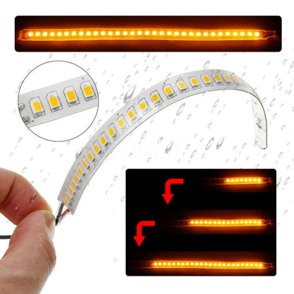 2X Dynamic LED Side Mirror Turn Signal Light Strip for Car