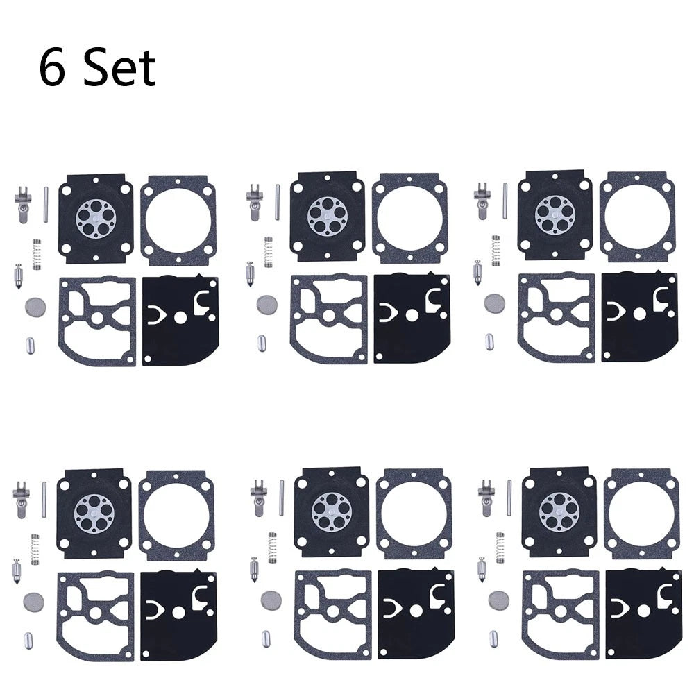 Set of 6 Carburetor Repair Kits for ZAMA RB-155 RB-164 STIHL BG66 BG86