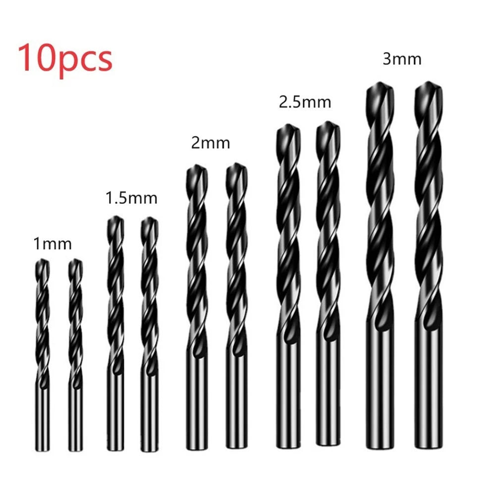 10pcs Electric Drill Bit Set for Metal and Plastics