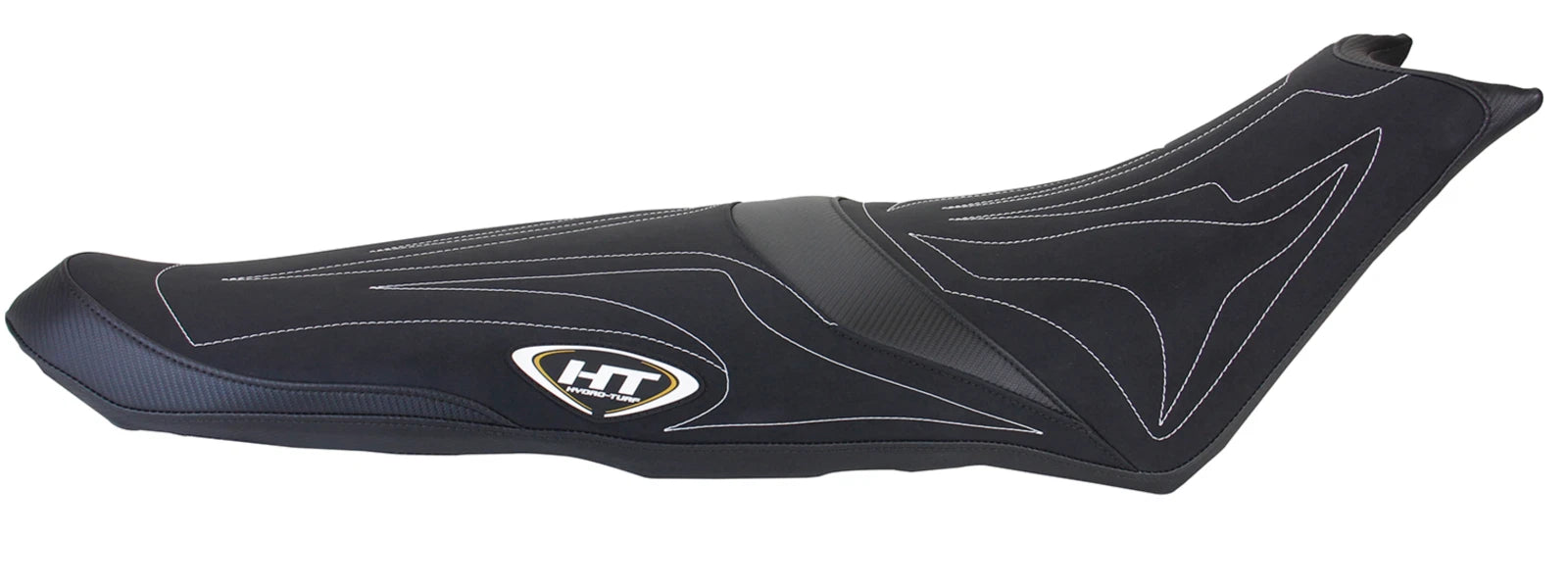 Seat Cover for SeaDoo Spark 2-Up (2014–2020) Black Suede/CF/White Em