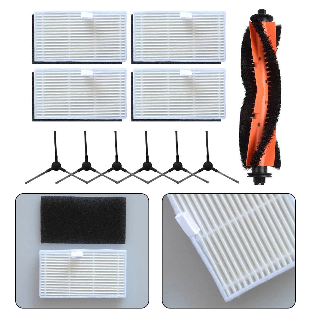 Replacement Main Brush Filters and Side Brushes for MONSGA MS1 MAX
