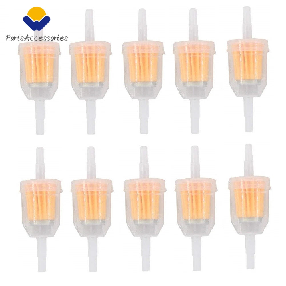 40-Pack Inline Gas Oil Fuel Filter for Small Engine (1/4", 5/16")