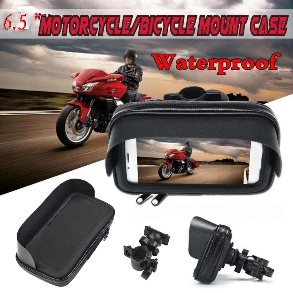 Handlebar Holder Mount Bag Case for Motorcycle ATV (Universal)