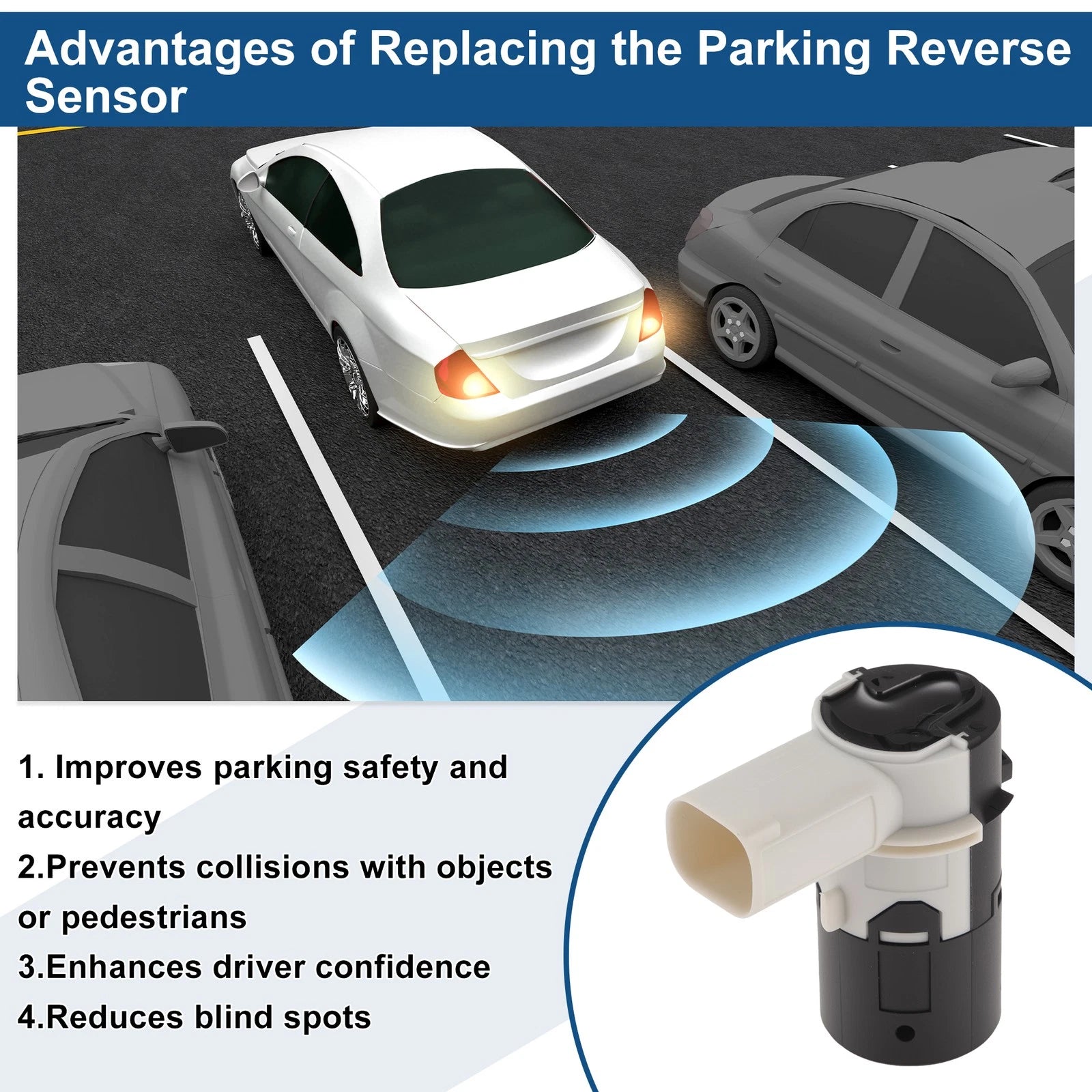 Reverse Backup Parking Sensor No.66206989232 for BMW 5 Series 525d (2010)