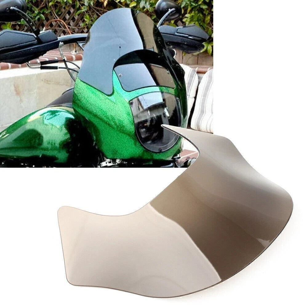 Smoked Lip Front Windshield for Harley Dyna Sportster Softail